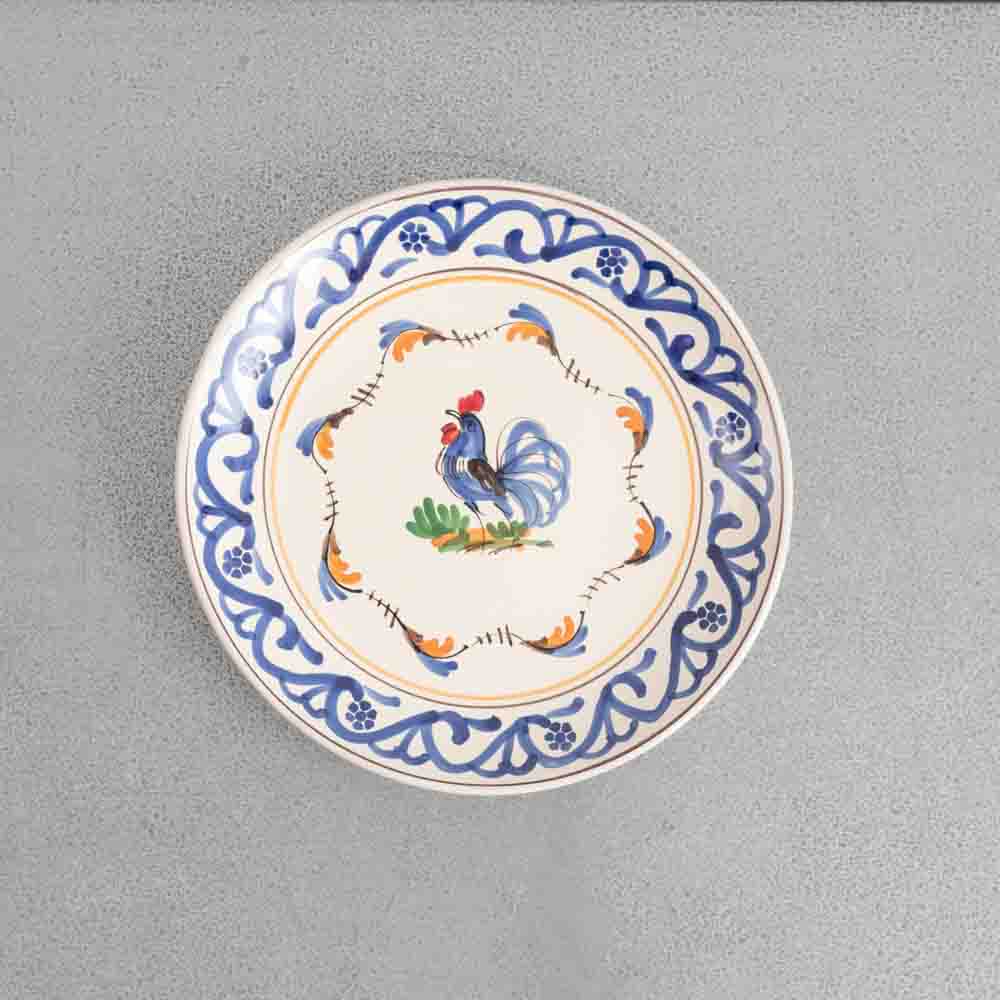 Assiette en faïence - Coq Assiette en faïence - Coq