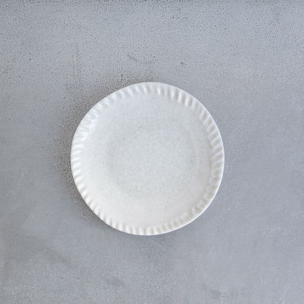 Assiette plate Dashi - Quartz Craquelé Assiette plate Dashi - Quartz Craquelé