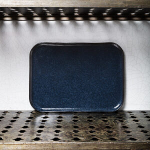 Assiette plate en grès n°1 - Orage