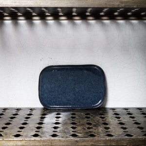 Assiette plate en grès n°2 - Orage