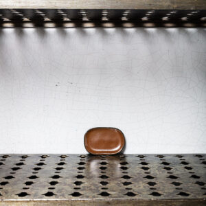 Assiette plate en grès n°4 - Ocre