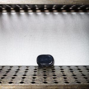 Assiette plate en grès n°4 - Orage