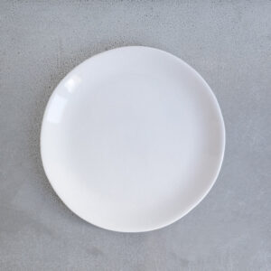 Assiette ronde Maguelone - Craie