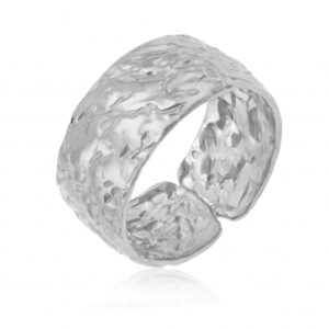 Bague en argent rhodié
