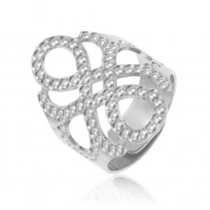 Bague en argent rhodié