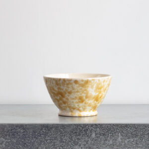 Bol en faïence tacheté - Ambre