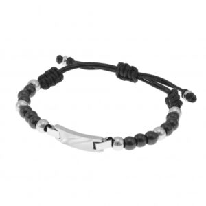 Bracelet en acier et céramique