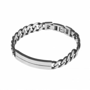 Bracelet en acier vieilli