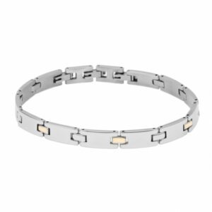 Bracelet en or jaune et acier