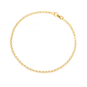 Bracelet en or jaune maille jaseron