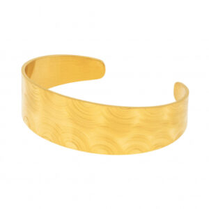 Bracelet jonc en acier doré