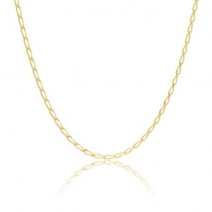 Chaîne en or jaune, maille cheval 1.4 mm