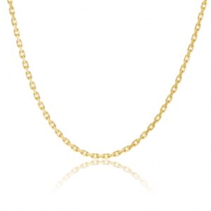 Chaîne en or jaune, maille forçat