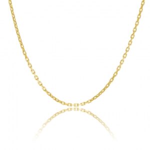 Chaîne en or jaune, maille forçat