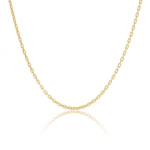 Chaîne en or jaune, maille forçat