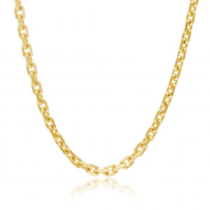 Chaîne en or jaune, maille forçat