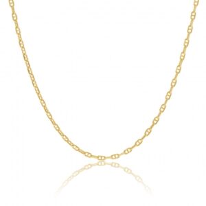 Chaîne en or jaune, maille marine forçat 1.5 mm