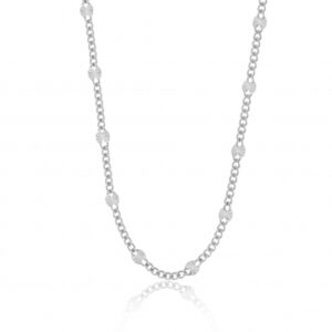 Collier en argent rhodié