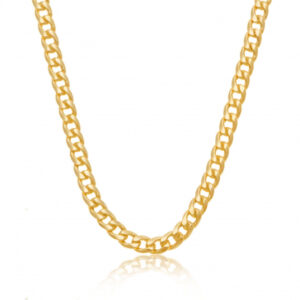 Collier en or jaune maille gourmette