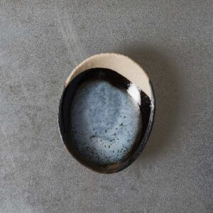 Coupelle en grès émaillé Wabi - Bleu