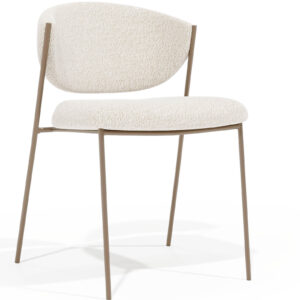 Dining chair - Upholstered in Bouclé Fabric - Vara