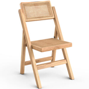 Folding Wooden Rattan Dining Chair -Bama
