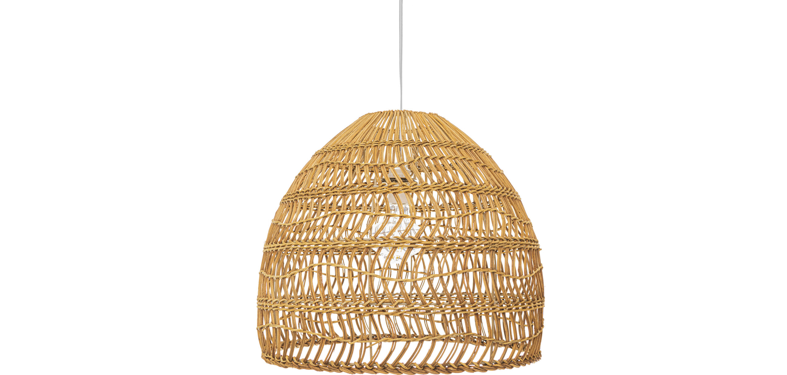 Hanging Lamp Boho Bali Design Natural Rattan - 40 cm - Seam Hanging Lamp Boho Bali Design Natural Rattan - 40 cm - Seam