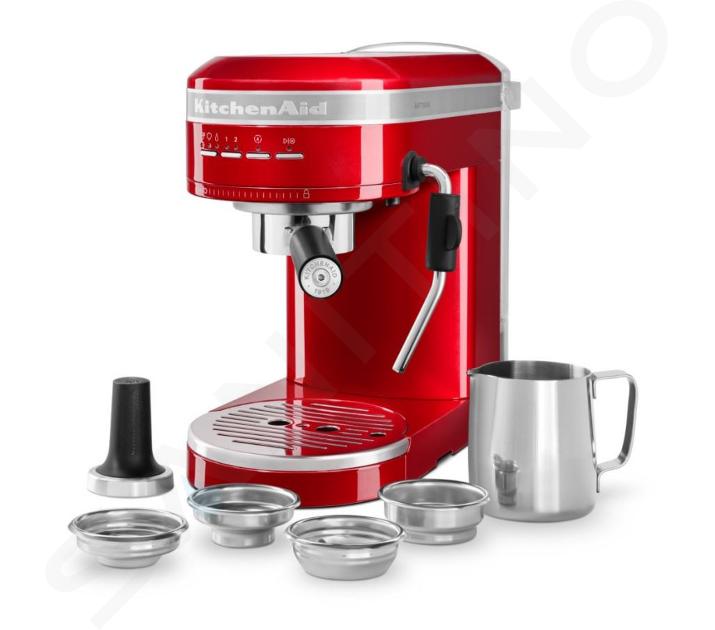 KitchenAid - Machine à café à levier Artisan, rouge brillant 5KES6503ECA KitchenAid - Machine à café à levier Artisan, rouge brillant 5KES6503ECA
