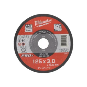 Milwaukee 4932451492 - Disque à tronçonner - pour métaux - SC41 125 x 3 mm PRO+