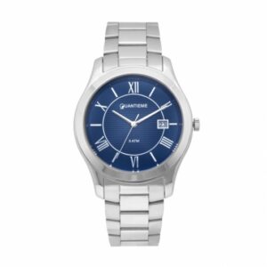 Montre homme, boîte acier, bracelet acier et verre minéral