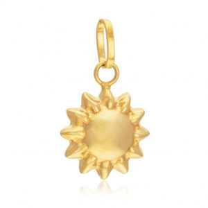 Pendentif en or jaune, soleil
