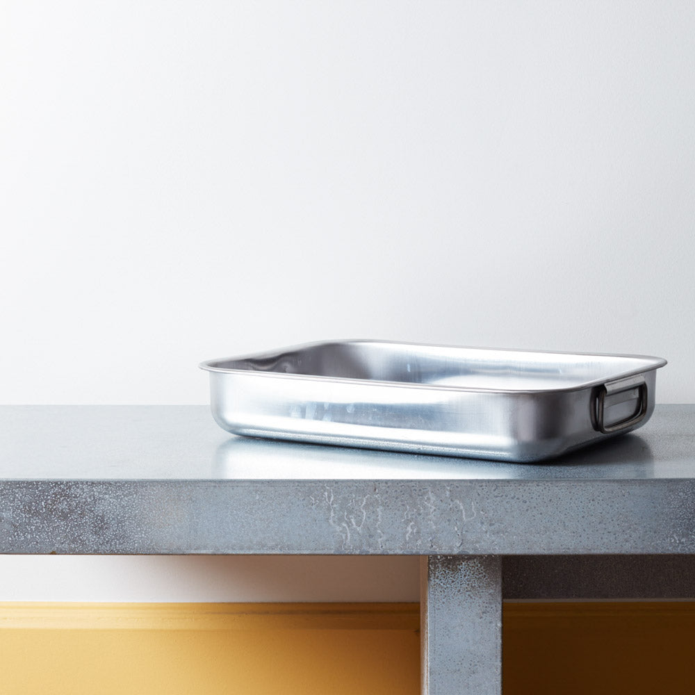 Plat four familial en inox Plat four familial en inox