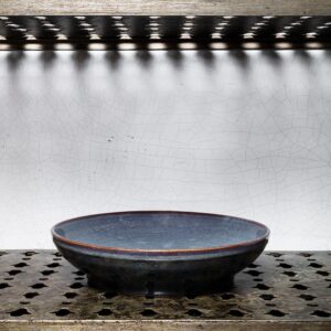 Saladier en grès émaillé Jaspe - Bleu