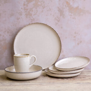 Service de table Craft beige 48-pièces AMBITION