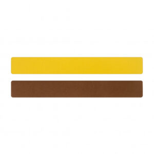 Simili cuir jaune-marron pour bracelet jonc Méli Versa 20mm