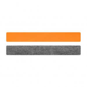 Simili cuir orange- denim pour bracelet Méli Versa, 20mm
