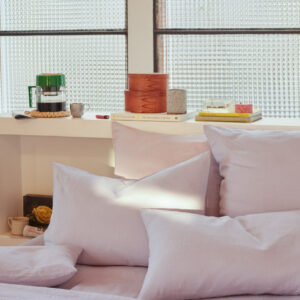 Taie d'oreiller en lin lavé - Parme Fuji Iro