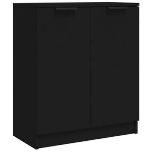 vidaXL Buffet Noir 60x30x70 cm Bois d'ingénierie