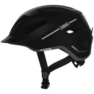 Abus Pedelec 2.0 Casque noir pour cycliste en ville avec feu arrière
