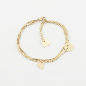 Bracelet Amore (Acier doré)