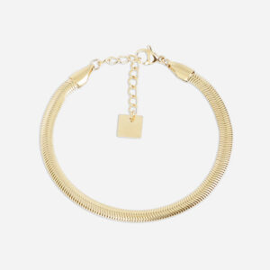 Bracelet Anubis (Acier doré)