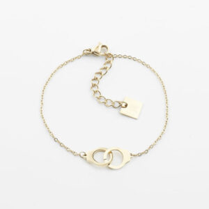 Bracelet Cuff (Acier doré)