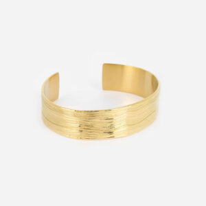 Bracelet jonc Chinchero (Acier doré)