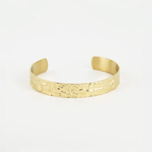 Bracelet Jonc Pompéi (Acier doré)