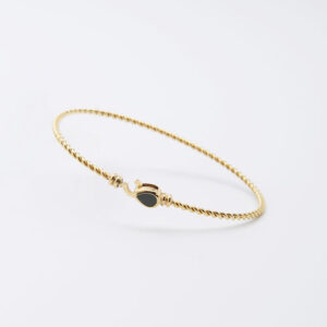 Bracelet Jonc Ranya (Acier doré)