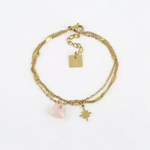 Bracelet Manuréva (Acier doré)