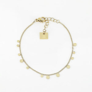 Bracelet mini Confettis (Acier doré)