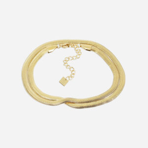 Bracelet multi Anubis (Acier doré)