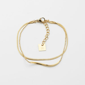Bracelet Neusis (Acier doré)