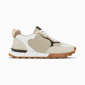 Gloria beige heart sneakers with running sole